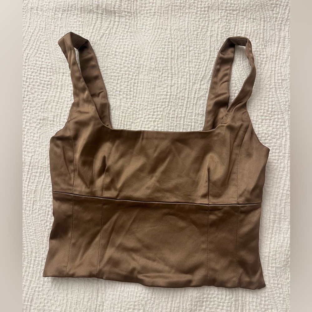 Wilfred Tan Satin Top